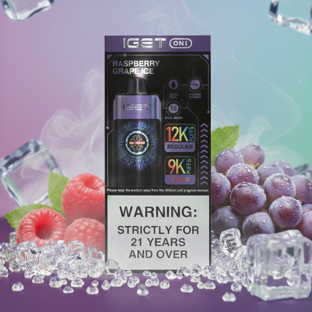 Raspberry Grape Ice IGET One Raspberry Grape Ice - Image 1